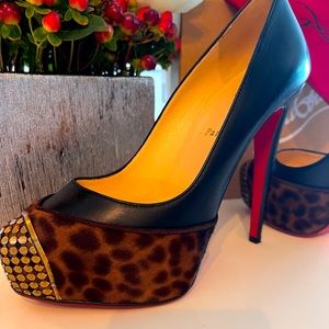 Christian Louboutin Black “maggie” 140 pump